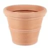 Vasar Kunststoff-Topf Doppio Bordo, Rund, Terrakotta