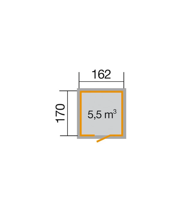 Weka Schwedenhaus Gr. 1, Ca. B200/H220/T208 Cm - Image 2