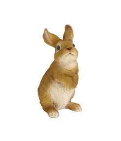 Polyresin Hase Stehend, Ca. B15,5/H25,5/T13 Cm