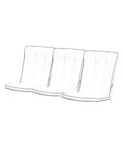 MBM Bankauflage Romeo Elegance, 3-Sitzer, Ca. B115/H5/T88 Cm