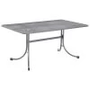MWH Streckmetalltisch, Eisengrau, Ca. B160/H74/T90 Cm