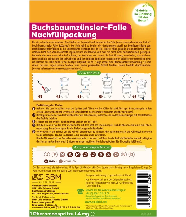 Solabiol® Buchsbaumzünsler-Falle Nachfüllpackung - Image 2