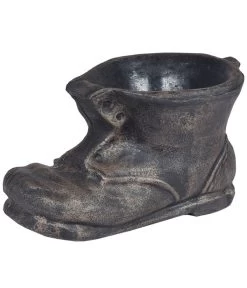 Roto Kunststoff-Pflanztopf Schuh, Bronze, Ca. B23,5/H38/T23,5 Cm