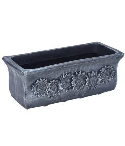 Roto Kunststoff-Pflanzkasten Planika, Rechteckig, Dunkelgrau, Ca. B49,5/H18,5/T20,5 Cm