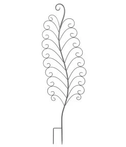 Dehner Metall-Dekorankhilfe Elegance, Ca. H149 Cm, Dunkelgrau