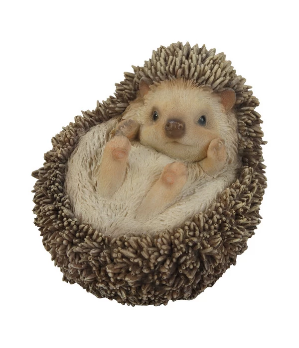 Dehner Polyresin-Igel Liegend, Ca. B13,5/H12,5/T11,5 Cm