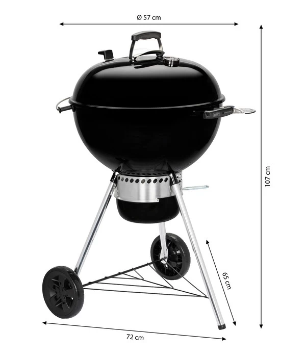Weber Holzkohle-Kugelgrill Master-Touch GBS E-5750, Ø 57 Cm, Schwarz - Image 5