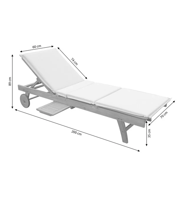 Dehner Rollliege Ravenna, Ca. B70/H89/T200 Cm - Image 9