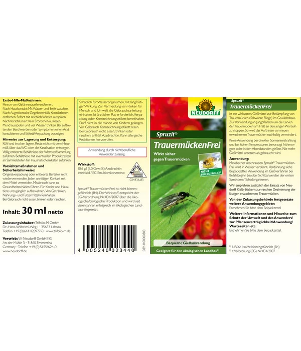 Neudorff Spruzit® TrauermückenFrei, 30 Ml - Image 2
