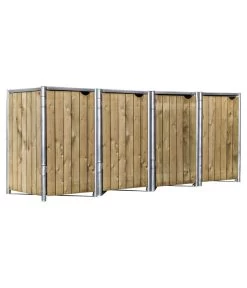 Hide Mülltonnenbox 140 L Holz, Ca. B278,8/H115,2/T80,7 Cm