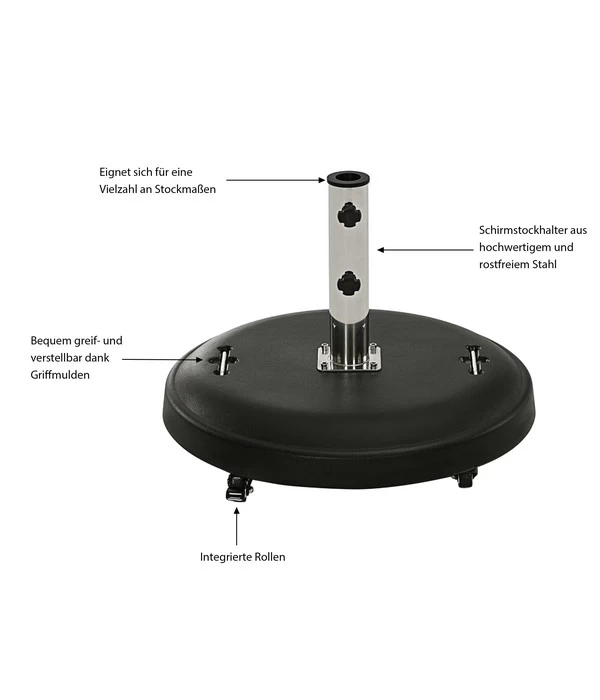 Dehner Betonschirmständer, 50 Kg - Image 2