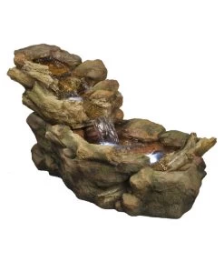 Ubbink Polyresin-Gartenbrunnen Wasserfall Aspen, Ca. B50/H50/T105 Cm