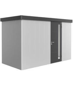 Biohort Gerätehaus Neo 1D, Silber/dunkelgrau