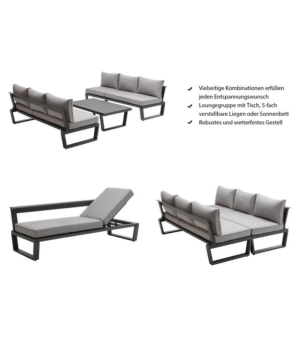 Dehner Liegenset Bellevue, 3-teilig - Image 8