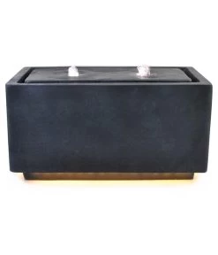 Dehner Polyresin-Gartenbrunnen Praca Mit LED-Beleuchtung, Rechteckig