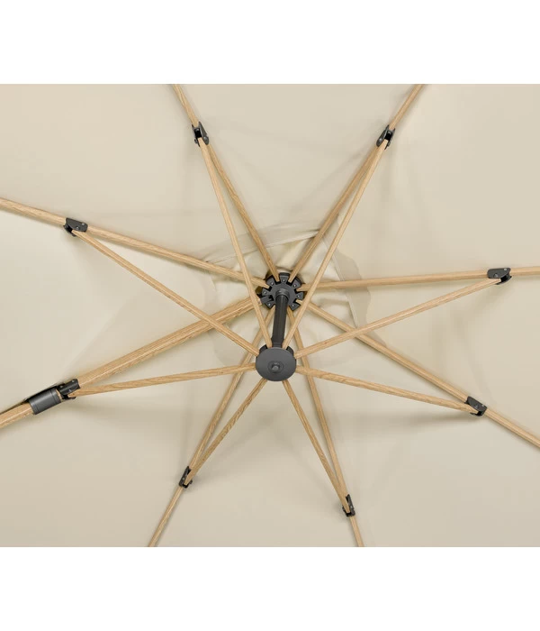 Schneider Ampelschirm Rhodos Twist Woody, Quadratisch, Ca. B300/T300 Cm - Image 8