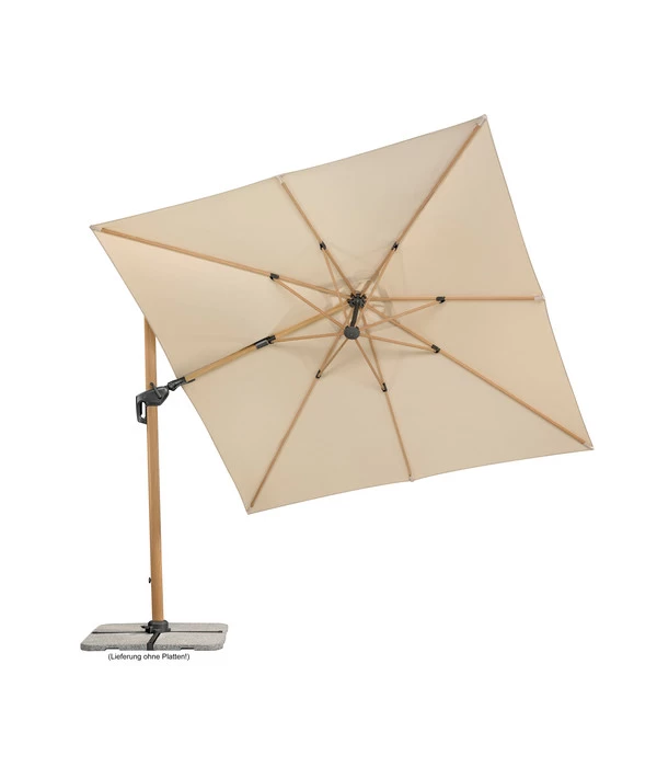 Schneider Ampelschirm Rhodos Twist Woody, Quadratisch, Ca. B300/T300 Cm - Image 3